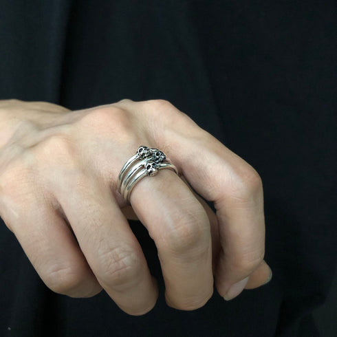 Mini Skull Round Ring